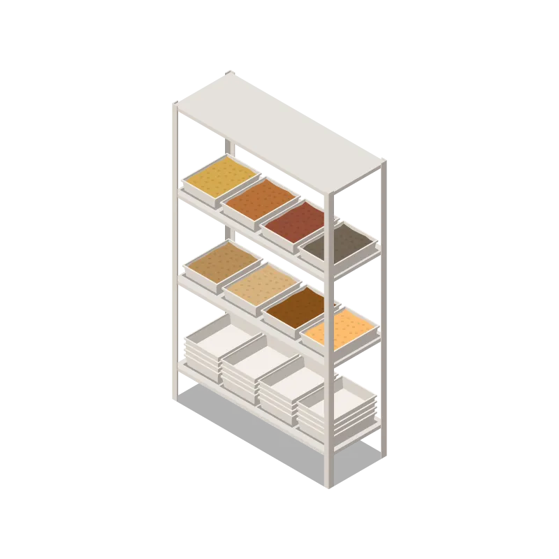 Metal Shelving Food